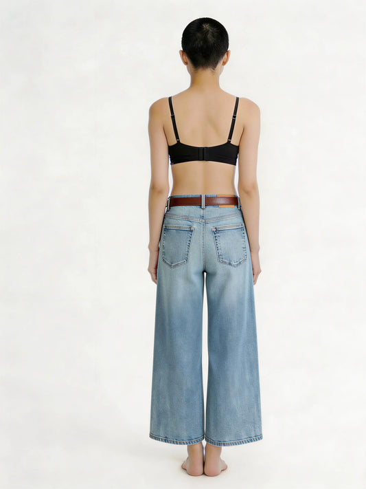 HIGH-WAIST BELTED CULOTTES