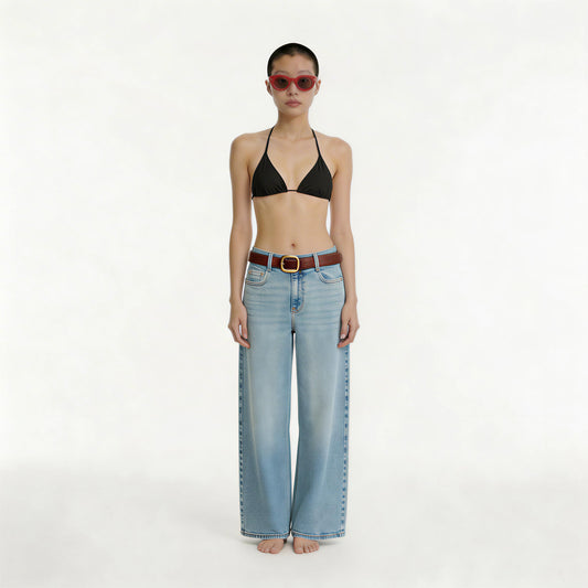 HIGH-WAIST BELTED CULOTTES