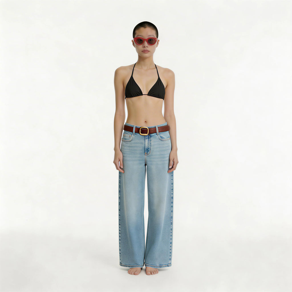 HIGH-WAIST BELTED CULOTTES