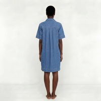 WOMEN DENIM SHIRT DRESS - 图片 2